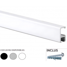 Rail cimaise/cimaises Minirail 200cm blanc