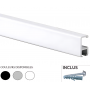 Rail cimaise/cimaises Minirail 200cm blanc