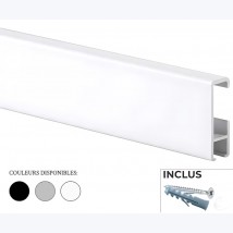 Rail cimaise Cliprail 200cm (fixation incluse)