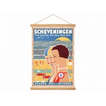 Porte affiche magnétique bois - Finition: CHÊNE