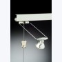 Cimaises Multirail Eclairage - KIT Complet 2 Lampes 200cm Blanc