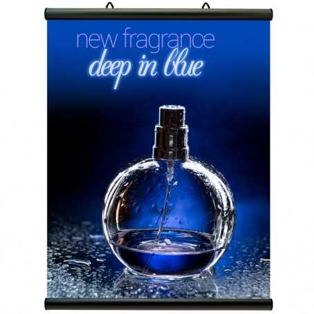 Porte affiche clipsable - Noir