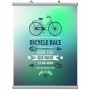 Porte affiche clipsable - Argent mat
