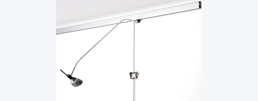 cimaise a tableaux stas multirail lampe